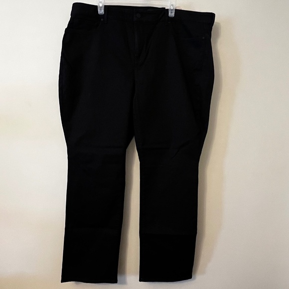 NYDJ 22W Marilyn Straight Black Jeans - Picture 2 of 9